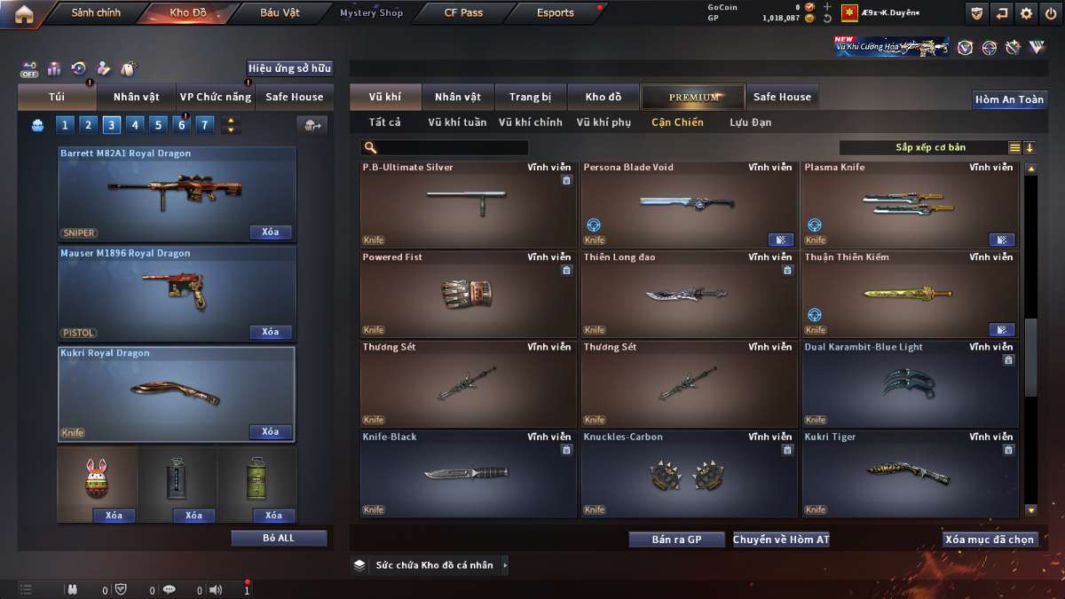 shop acc cf uy tin gia re